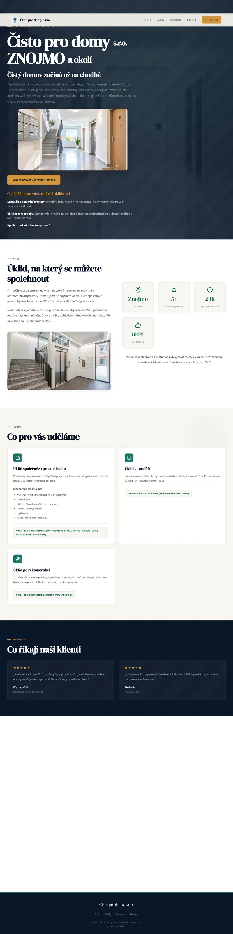 Web Čisto pro domy (cistoprodomy.cz)