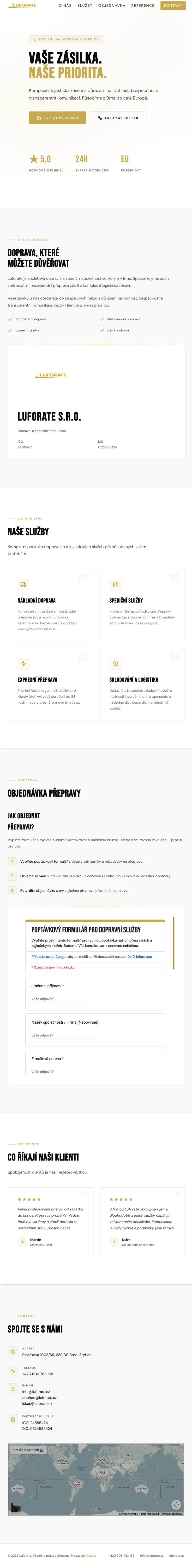 Web Luforate (luforate.cz)