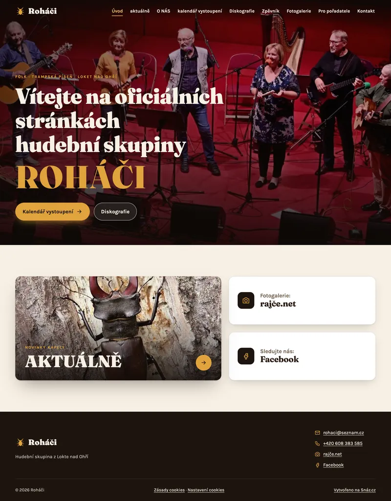 Web Roháči (rohaci.cz)